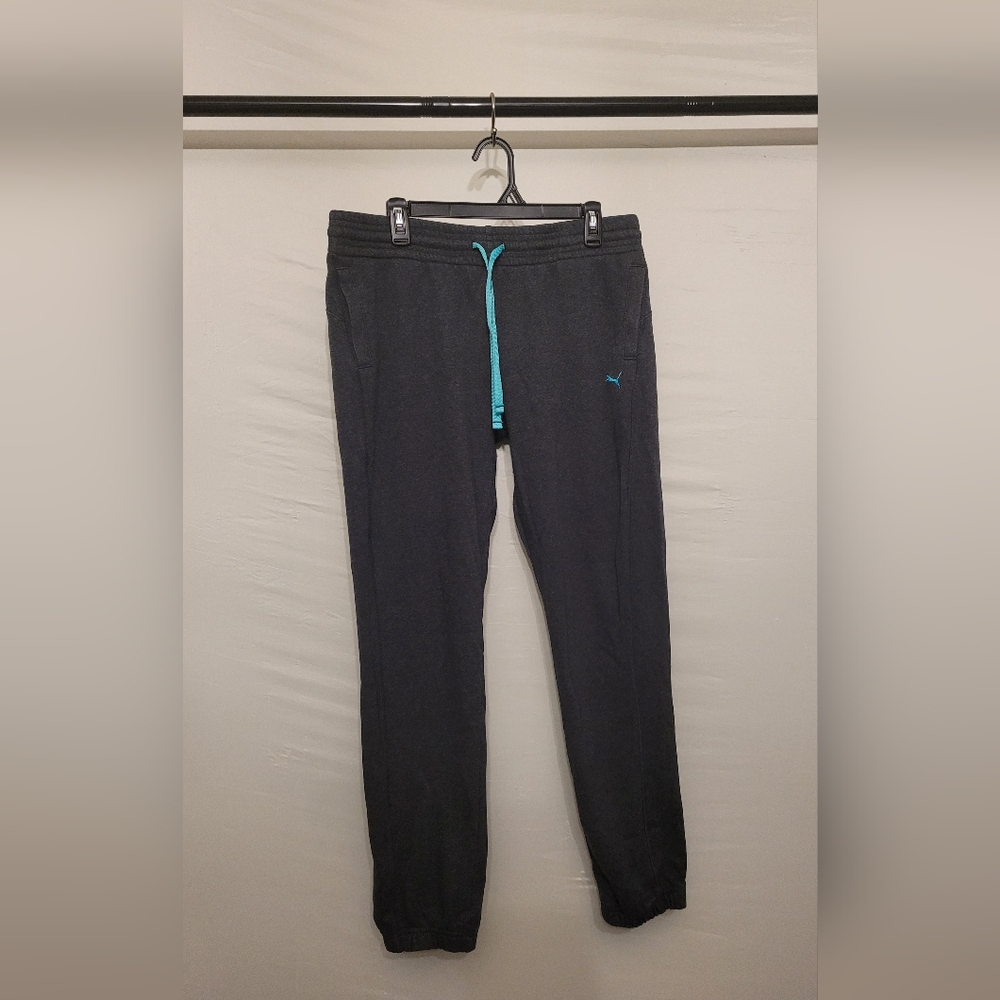 Puma Dry Cell Dark Gray Women's Athletic Drawsting Joggers Size XL